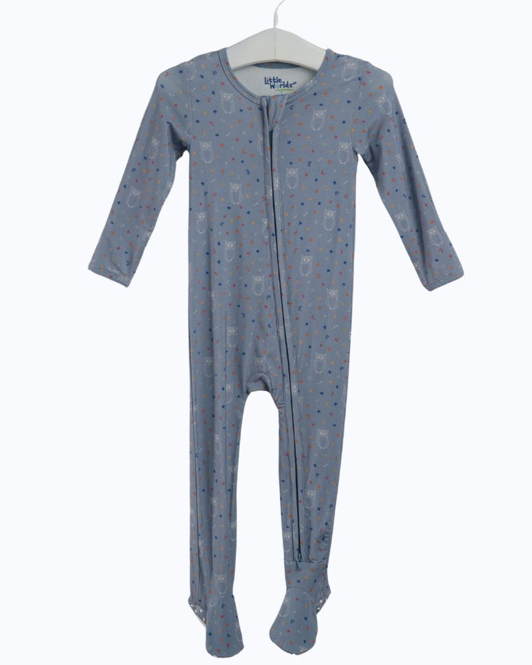 Bamboo Zipper Footie for Babies - Sagittarius Print