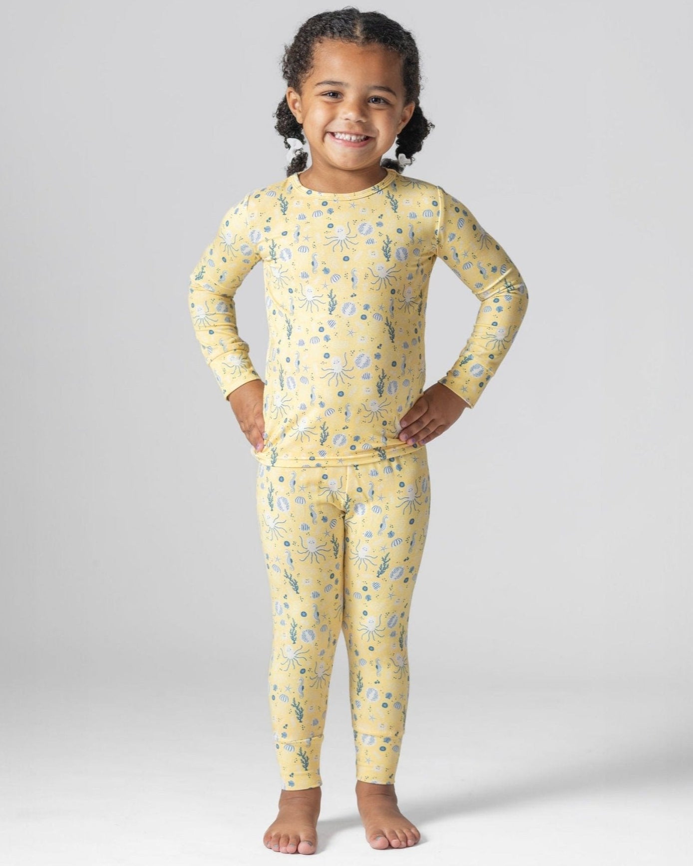 Sea Creatures Bamboo Pajama Set