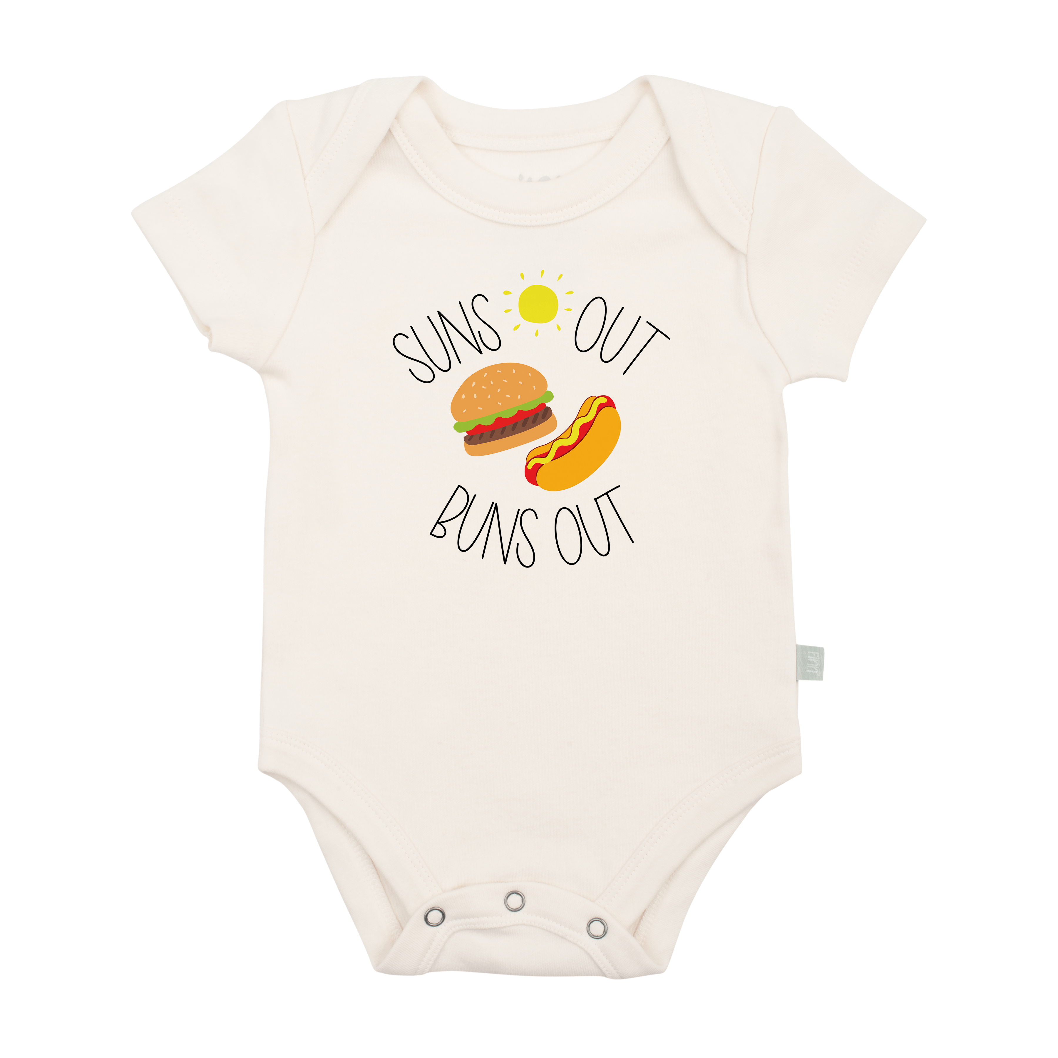 Graphic Bodysuit for Babies - Suns Out Buns Out