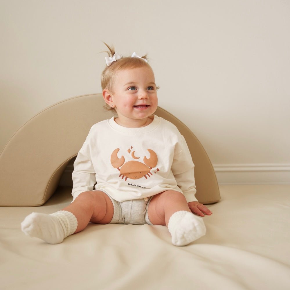 Celestial Print Crewneck for Kids - Zodiac Design